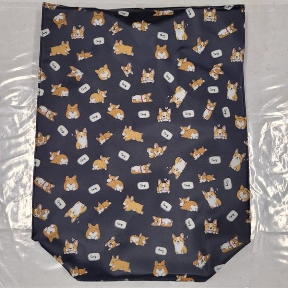 Waterproof Corgi Large Tote Shoulder Bag Travel Purse - Picture 9 of 14